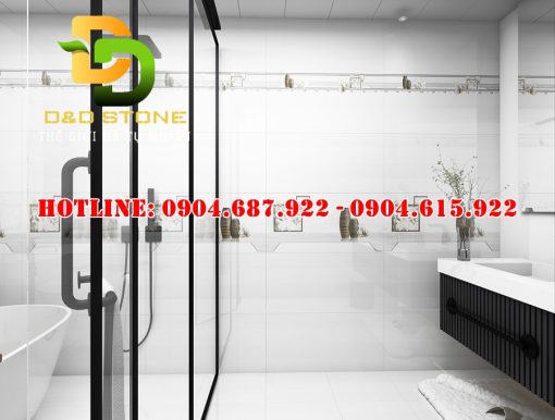 Mẫu gạch phòng tắm Vitto 40x80 VTDD7718