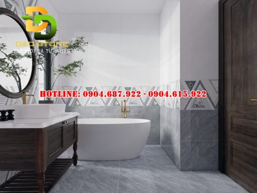 Mẫu gạch phòng tắm Vitto 40x80 vtdd09754