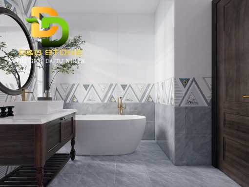 Mẫu gạch phòng tắm Vitto 40x80 VTDD09755
