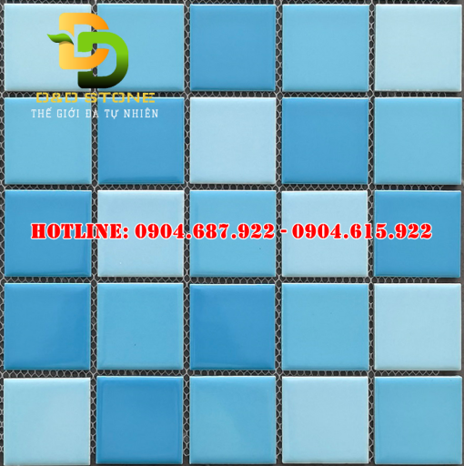 Gạch mosaic gốm vuông men trơn DDMS4804