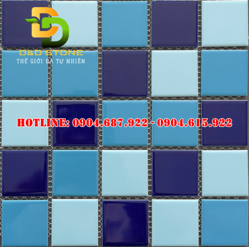 Gạch mosaic gốm vuông men trơn DDMS4805