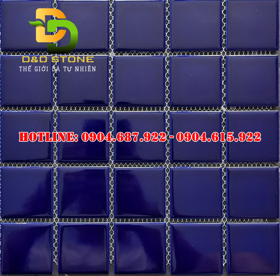 Gạch mosaic gốm vuông men trơn DDMS4810