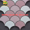Gạch mosaic gốm vảy cá trắng hồng DDMS0004