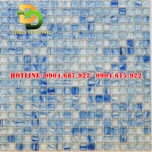 Gạch mosaic thủy tinh xà cừ DDMS15