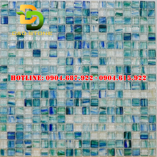 Gạch mosaic thủy tinh xà cử DDMS153