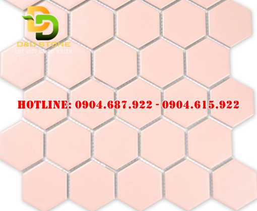 Gạch mosaic gốm sứ lục giác DDMST0034