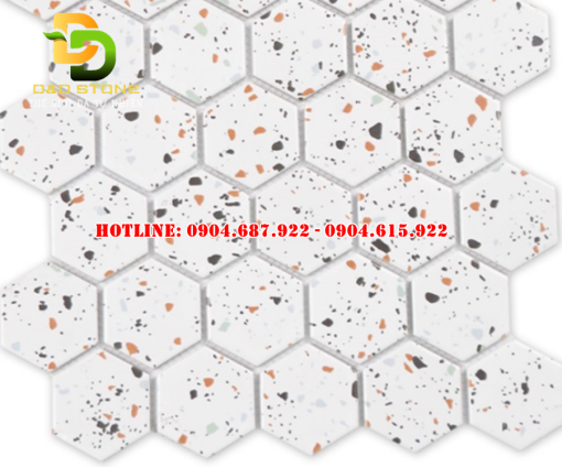 Gạch mosaic gốm sứ lục giác DDMST0036