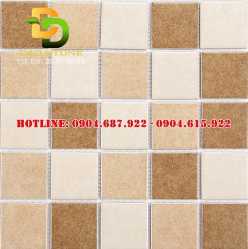 Gạch mosaic gốm vuông men sứ bóng DDMS0058