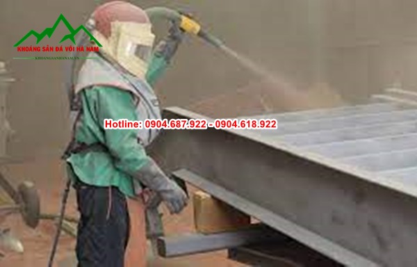 cát thạch anh phun gỉ sét