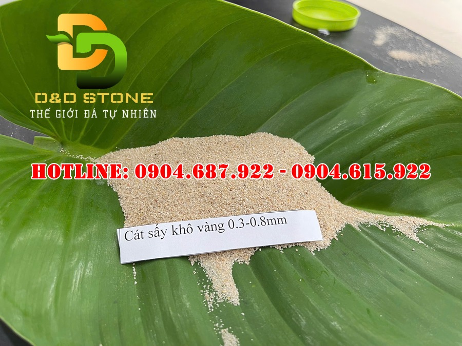 mẫu cát thạch anh phun gỉ sét