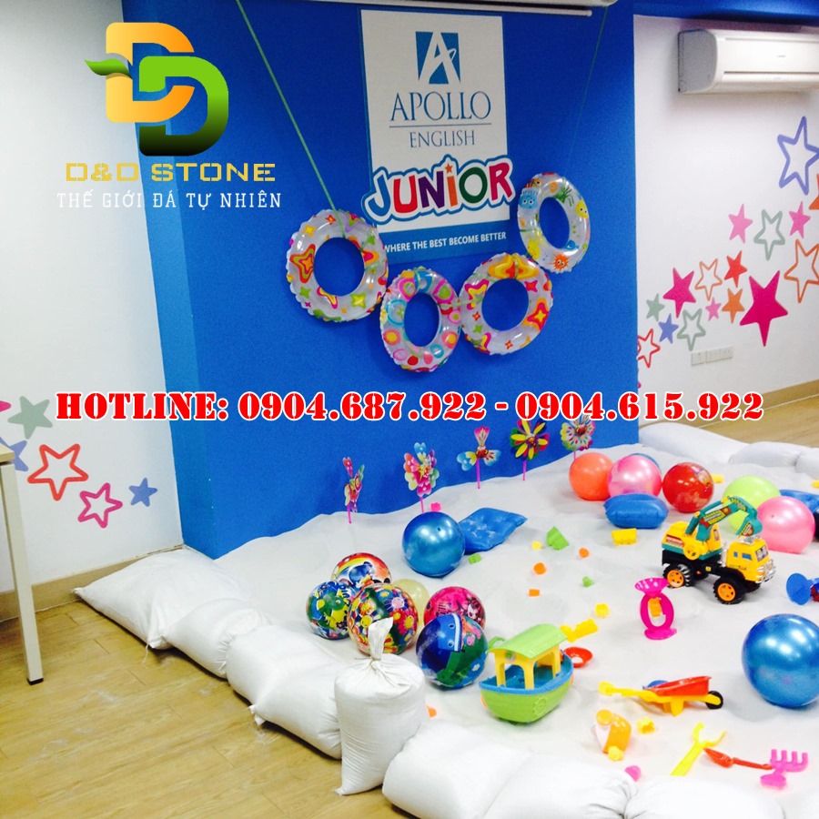 cung cấp cát trắng làm sân chơi trẻ em