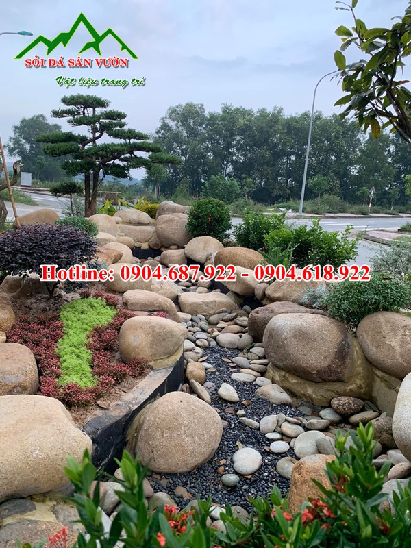 bán đá cuội làm hồ cá