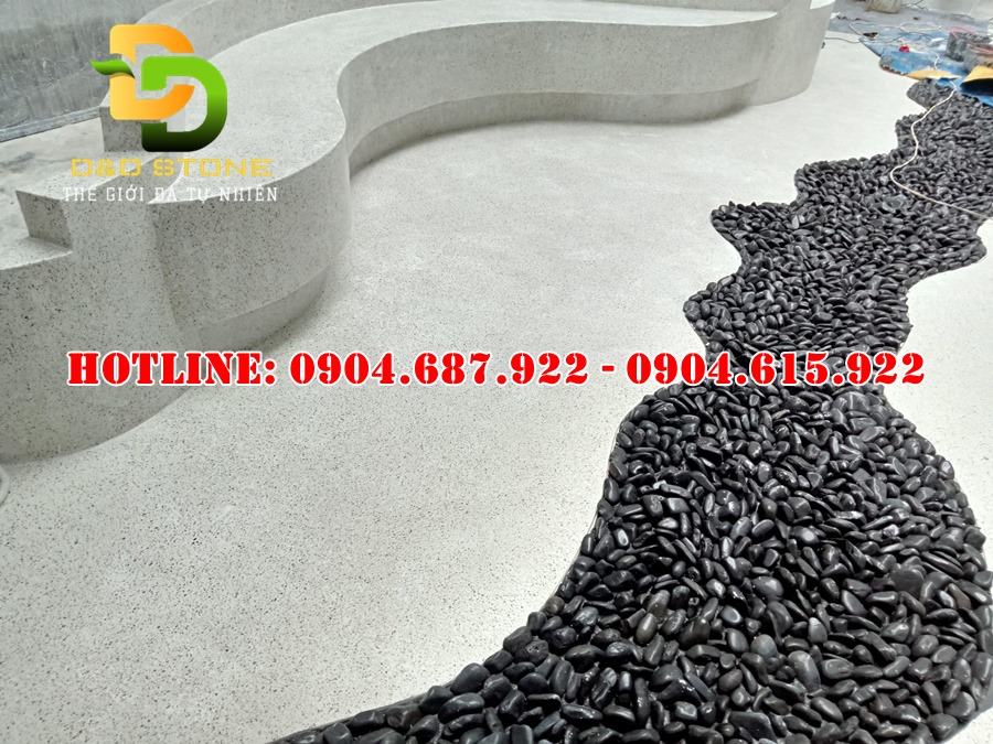 bán sỏi trang trí sân vườn