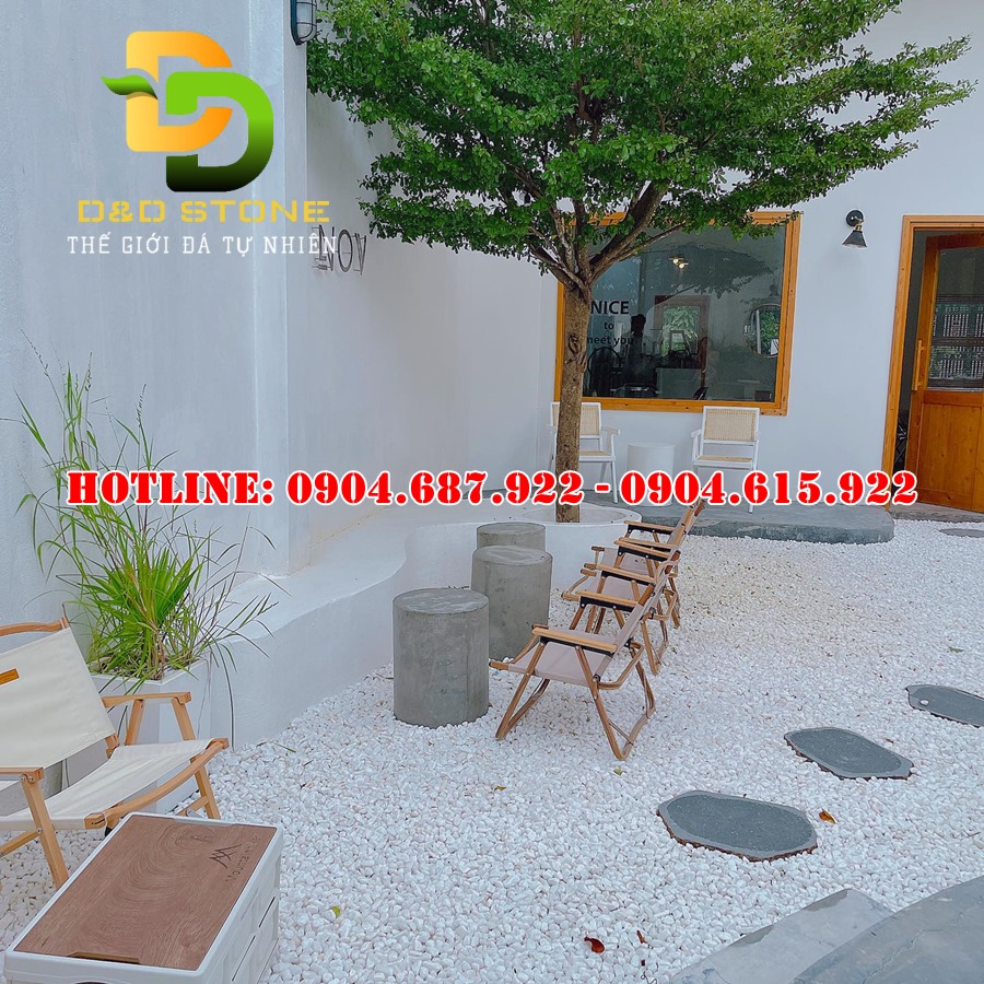 bán sỏi rải quán cafe