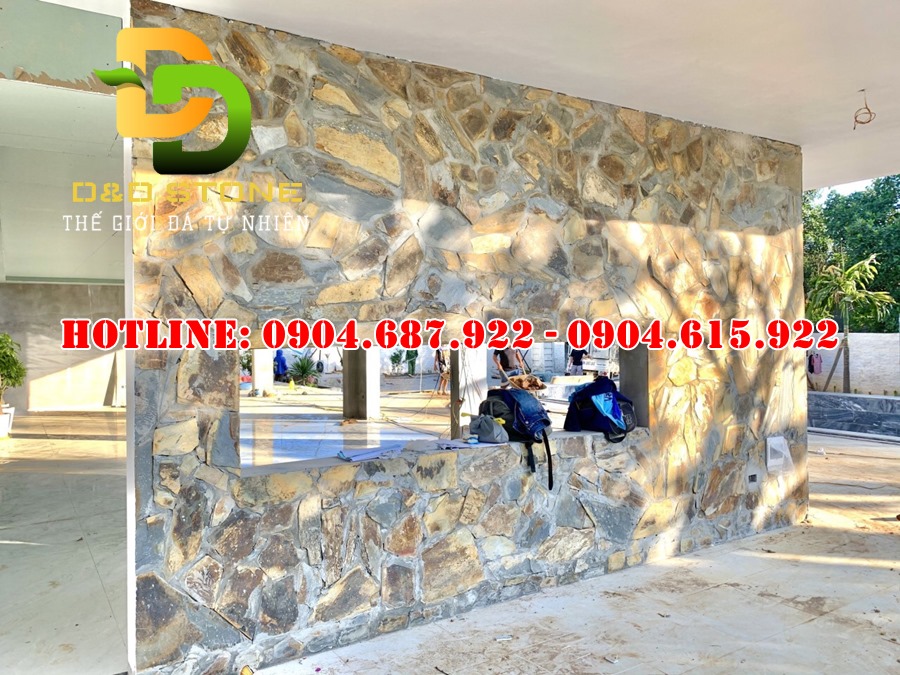 Mẫu đá rối đa sắc ốp tường