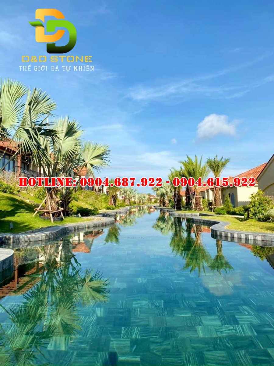 bán đá sọc dưa lát bể bơi