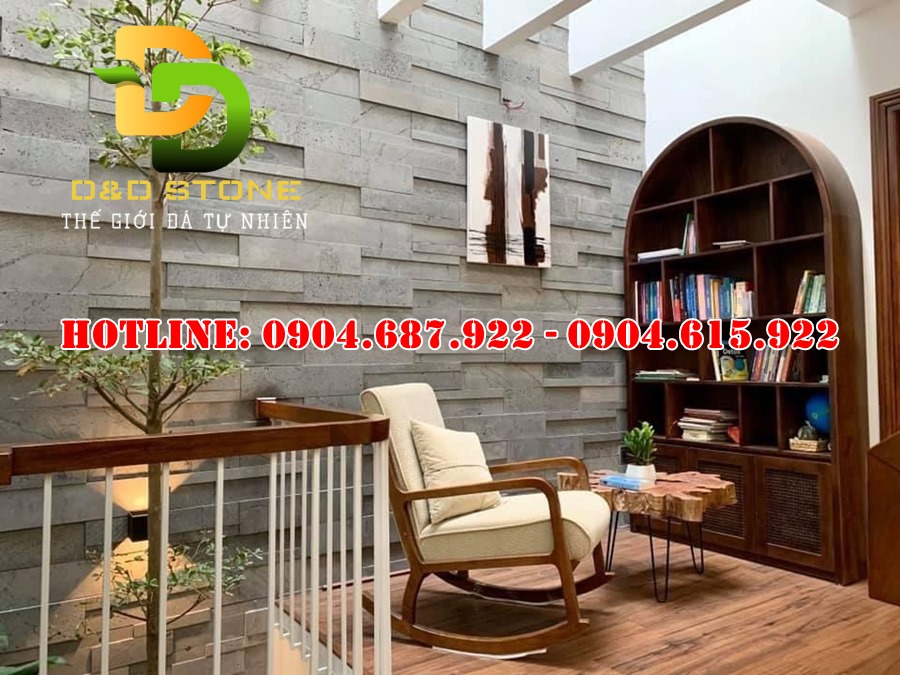 Đá ong xám ốp tường