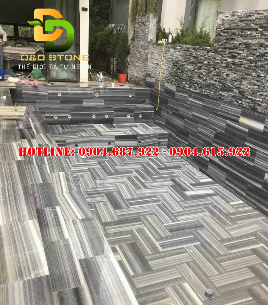 bán đá sọc dưa lát bể bơi