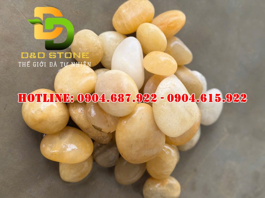 bán sỏi trắng trang trí sân vườn