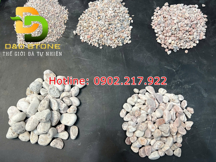 sỏi hồng trang trí